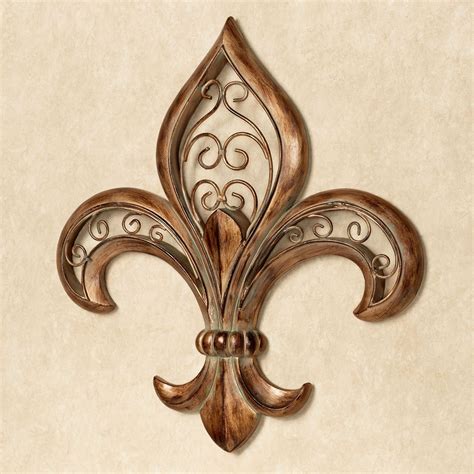 metal fleur de lis wall hanging|fleur de lis wall decal.